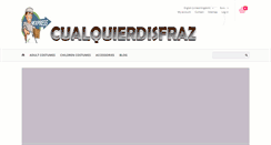 Desktop Screenshot of cualquierdisfraz.com